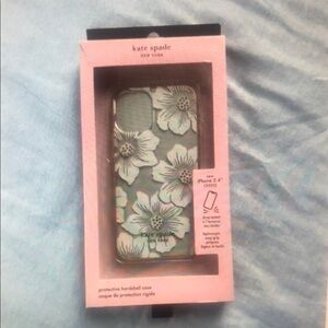 Kate Spade Floral Phone Case - Mint and White